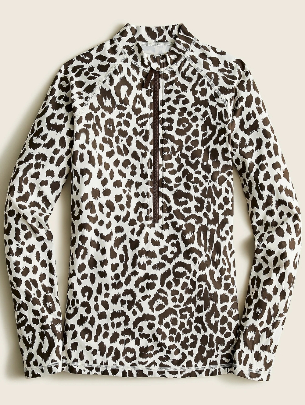 NWT J. Crew Rash Guard in Leopard Print